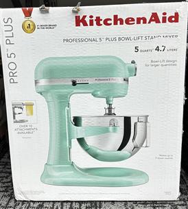 KitchenAid KV25G0XER Professional 5 Plus Series Stand Mixers - Ice BLue  Brand New